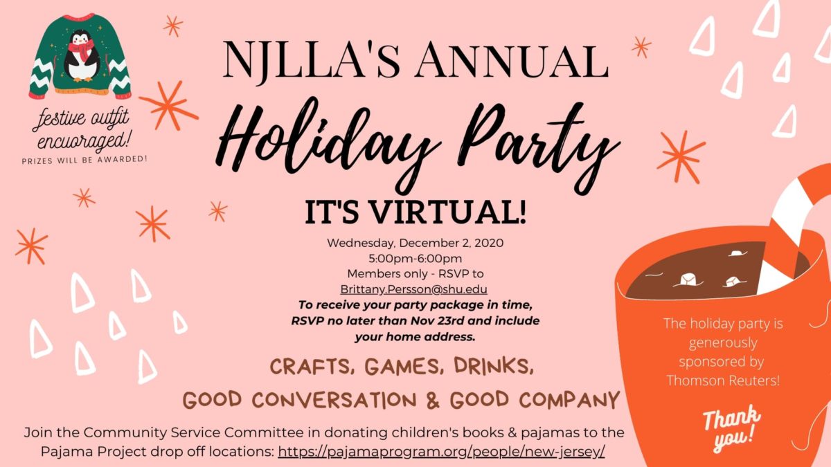 NJLLA Annual Holiday Party 🗓